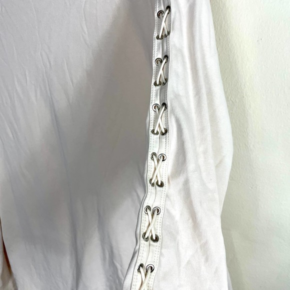 Lauren Ralph Lauren Off White Lace up Sleeve pullover size 2X - Picture 6 of 9